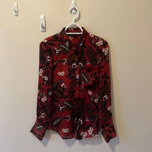 Zara Basic Floral Botton Down